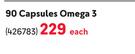 Vital 90 Capsules Omega 3-Each