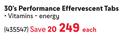 Berocca 30's Performance Effervescent Tabs-Each