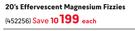 Slow-Mag 20's Effervescent Magnesium Fizzies-Each