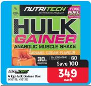 Nutritech 4Kg Hulk Gainer Box-Each