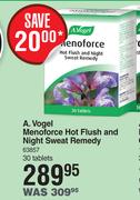 A.Vogel Menoforce Hot Flush & Night Sweat Remedy-30 Tablets