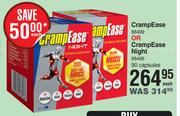 Cramp Ease Or Cramp Ease Night-90 Capsules Each
