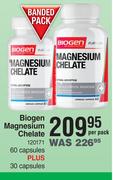 Biogen Magnesium Chelate-60 Capsules + 30 Capsules Per Pack