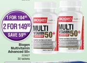 Biogen Multivitamin Advanced 50+ 30Tablets-For 2