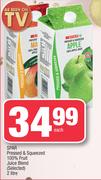 Spar Prassed & Squeezed 100% Fruit Juice Blend (Selected)-2Ltr Each