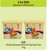 Ole Bread Spread 20% Fat Spread Tub-For 2 x 1Kg