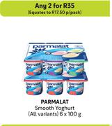 Parmalat Smooth Yoghurt (All Variants)-For Any 2 x 6 x 100g