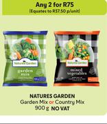 Natures Garden Garden Mix Or Country Mix-For 2 x 900g