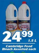 Cambridge Food Bleach Assorted-1.5Ltr Each