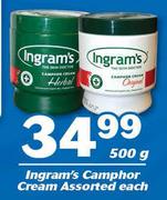 Ingram's Camphor Cream Assorted-500g Each