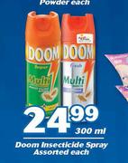 Doom Insecticide Spray Assorted-300ml Each