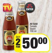 All Gold Tomato Sauce-For 2 x 700ml