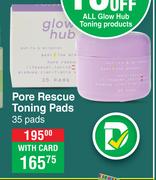 Glow Hub Pore Rescue Toning Pads 35 Pads