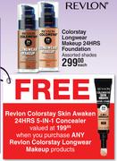 Revlon Colorstay Longwear Makeup 24Hrs Foundation Assorted Shades-Each