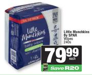 Little Munchkins By Spar Wipes-240s