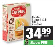 Nestle Cerelac Stage 1 & 2 Assorted-200g