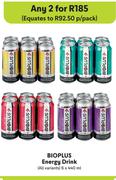 Bioplus Energy Drink (All Variants)-For 2 x 6 x 440ml