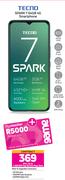Tecno Spark 7 64GB 4G Smartphone-On 1.2GB Red Top Up Core More Data