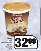 Clover Bliss Double Cream Yoghurt (Assorted)-1Kg Each