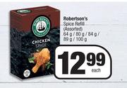 Robertson's Spice Refill (Assorted)-64g/80g/84g/89g/100g Each