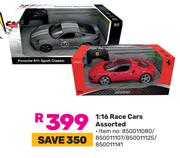 Rastar 1:16 Race Cars Assorted-Each