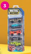 Zuru Metal Machines Die Cast Cars 5 Pack