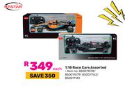 Rastar 1:18 Race Cars Assorted-Each