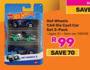 Hot Wheels 1:64 Die Cast Car Set 3 Pack