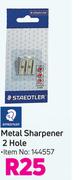 Staedtler Metal Sharpener 2 Hole