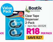 Bostik Clear Tape 2 Pack-Per Pack