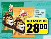 Simba Potato Chips(Selected)-2 x 125g