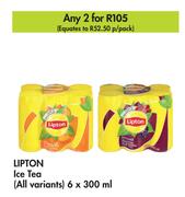Lipton Ice Tea (All Variants)-For 2 x 6 x 300ml