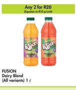 Fusion Dairy Blend (All Variants)-For 2 x 1L