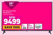 LG 55" (139cm) Smart 4K UHD ThinQ TV 824843