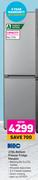 KIC 239L Bottom Freezer Fridge (Metallic)