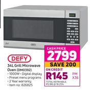 Defy 34L Grill Microwave Oven DMO392