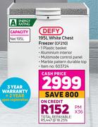 Defy 195L White Chest Freezer CF210