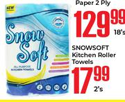 Snowsoft Kitchen Roller Towels-2's