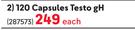 USN 120 Capsules Testo gH-Each