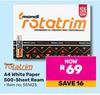 Rotatrim A4 White Paper Ream (500 Sheets) 551423