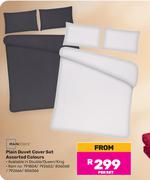 Mainstays Plain Duvet Cover Set-Per Set
