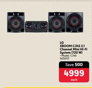 LG Xboom CJ45 2.1 Channel Mini Hi-Fi System(720W)