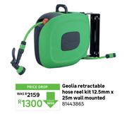 Geolia Retractable Hose Reel Kit 12.5mm x 25m Wall Mounted 81443865