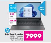 HP 15.6"(39cm) Intel Core i3 Laptop 