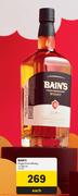 Bain's Single Grain Whisky-750ml Each