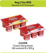 Clover Classic Dairy Snack (All Variants)-For Any 2 x 6 x 100g