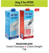 Meadowland Cream Classique Or Cream Delight-For Any 2  x 1kg