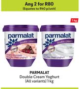 Parmalat Double Cream Yoghurt (All Variants)-For Any 2 x 1kg