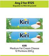 Kiri Medium Fat Cream Cheese (12 Portions)-For Any 2 x 200g