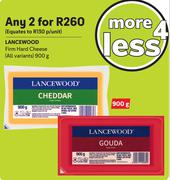 Lancewood Firm Hard Cheese (All Variants)-For Any 2 x 900g